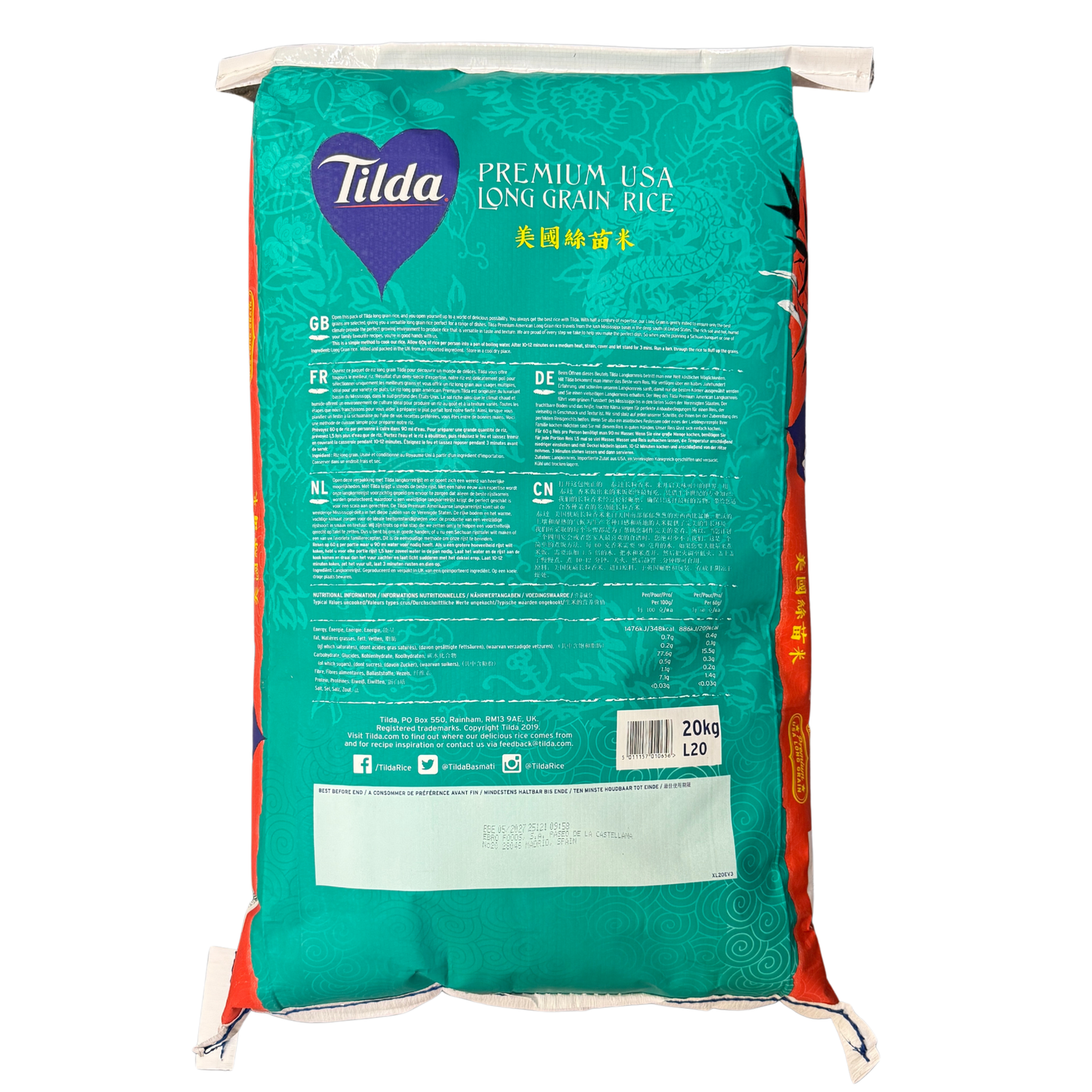 Tilda - Premium USA Langkornreis 20 kg