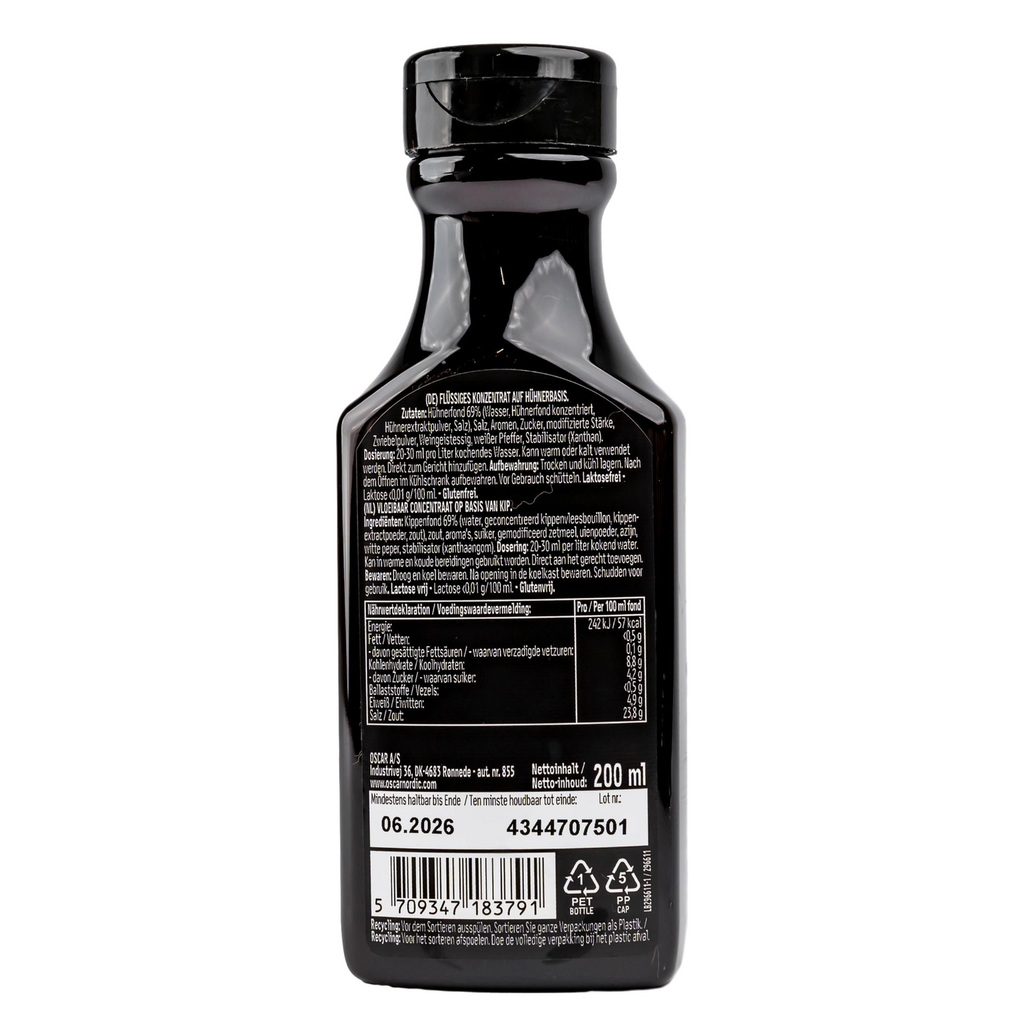 Oscar – Geflügel Fond Konzentrat 200 ml – Intensiver Geschmack für vielseitige Gerichte