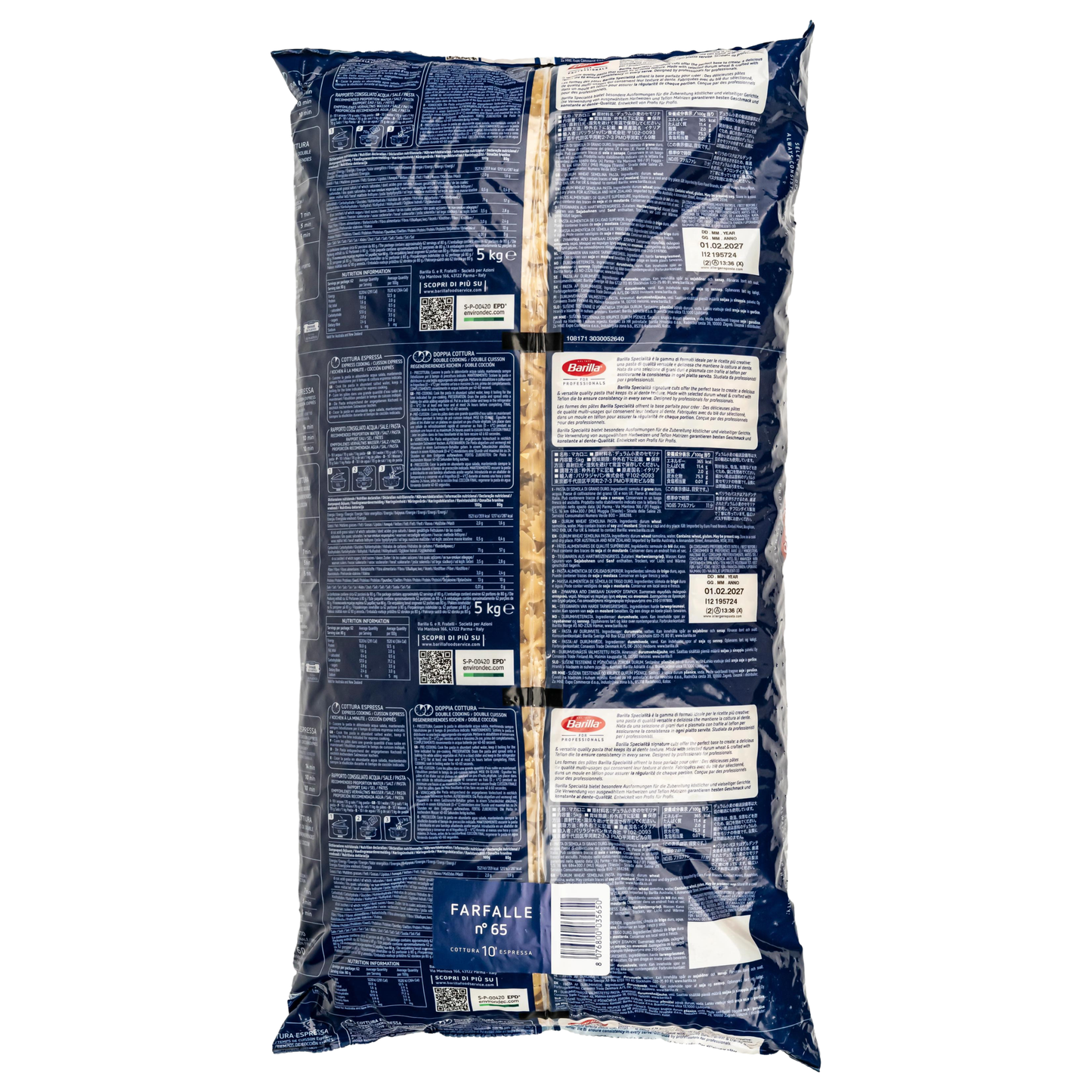 Barilla - Farfalle Nr. 65 - 5 kg