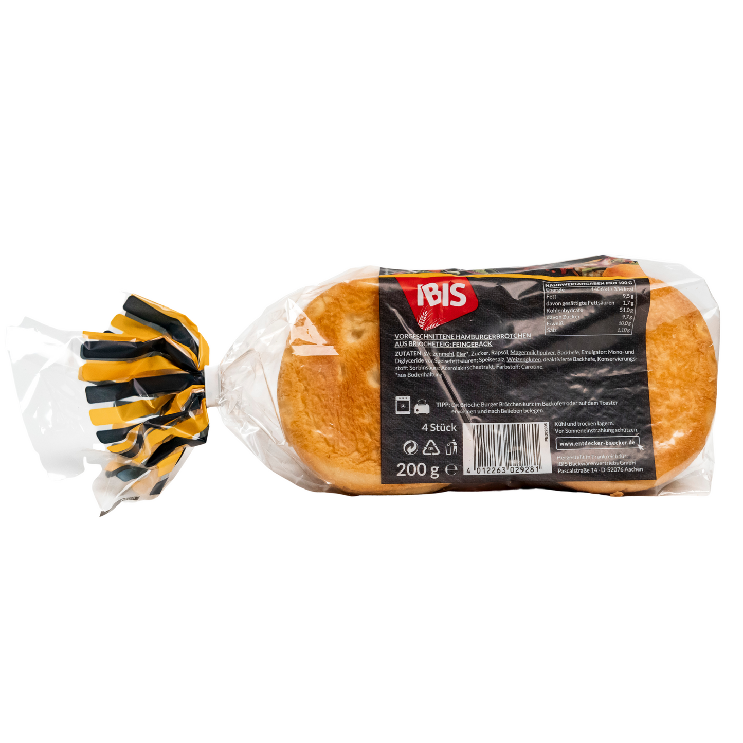 IBIS - Brioche Burger Brötchen "Super Soft" 200g