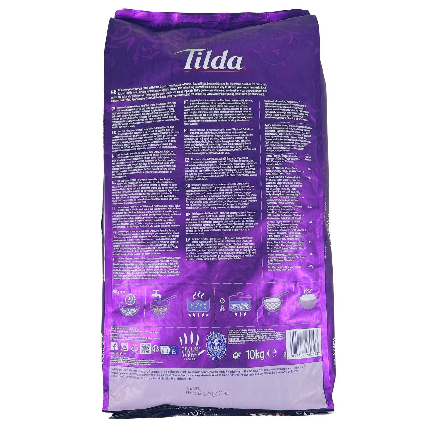 Tilda - Grand Extra Long Basmati Reis 10 kg