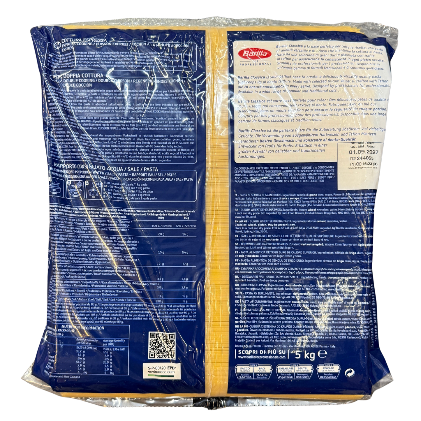Barilla - Spaghettini Nr. 3 - 5 kg