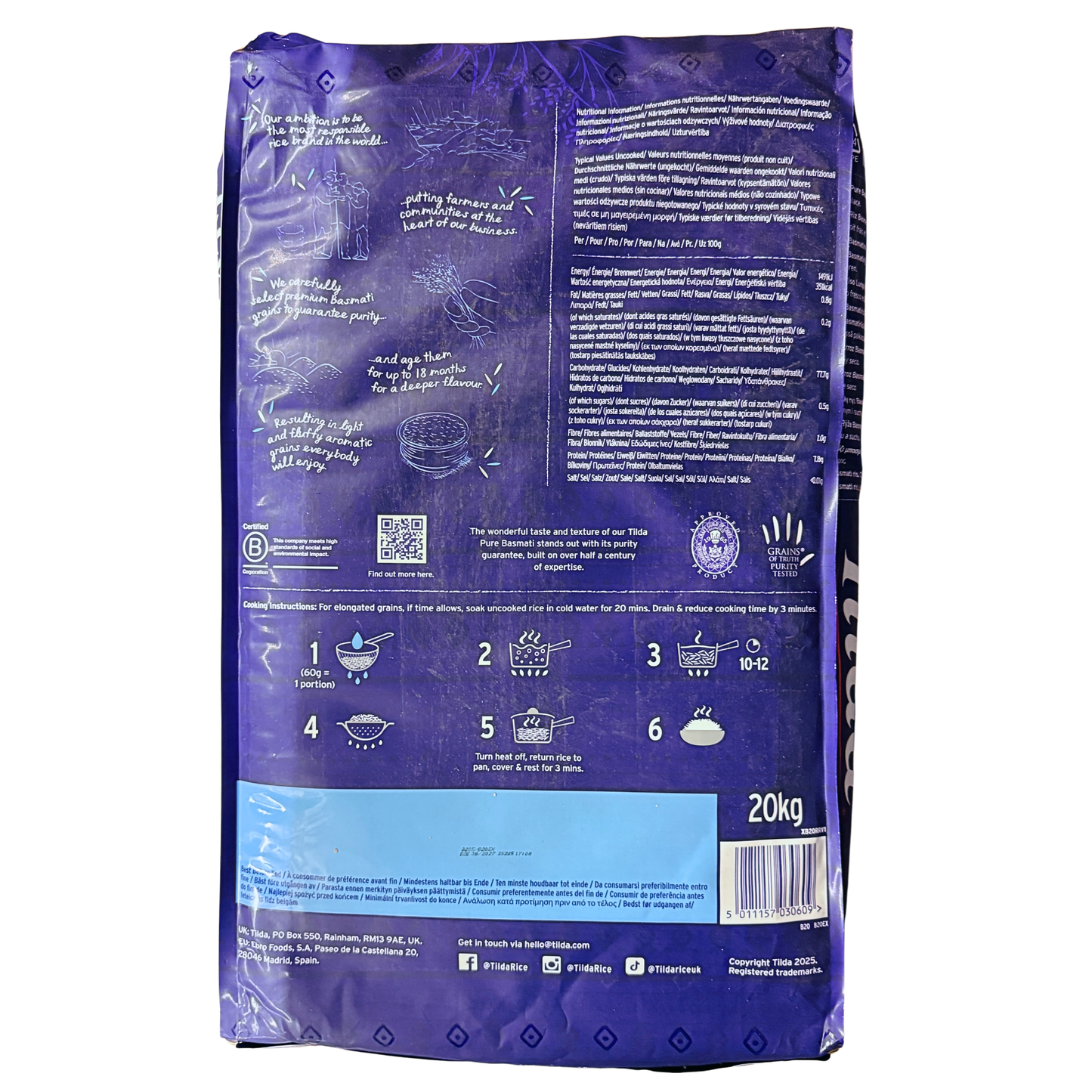 Tilda - Original Basmati Reis 20 kg