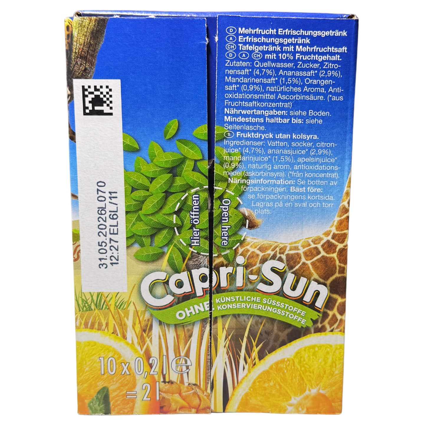 Capri-Sun - Caprisonne Safari Fruits (10 x 0,2 Liter)