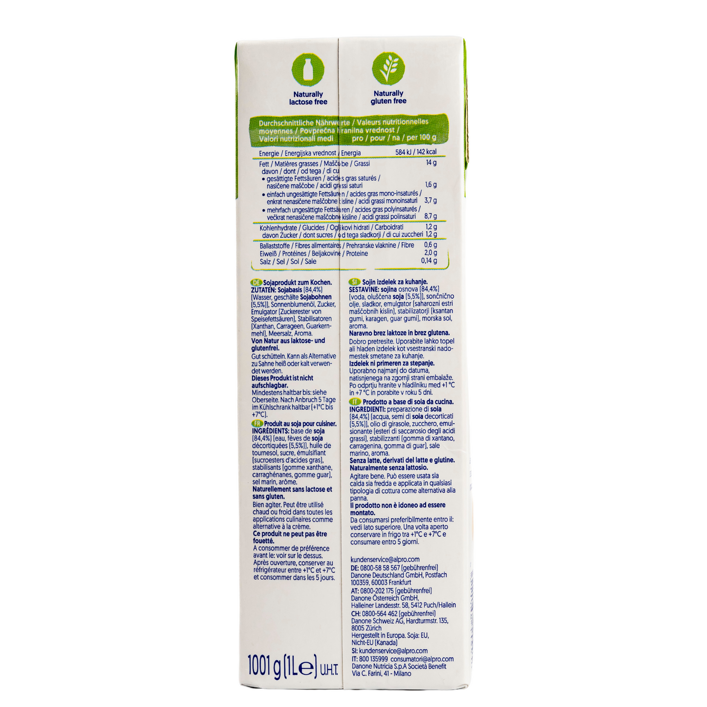 Alpro - Cooking Soja 1000 ml - 14% Fett