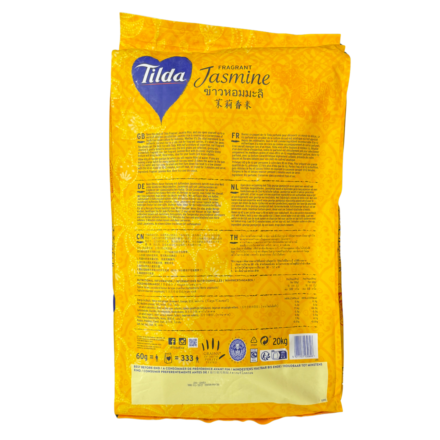 Tilda - Duftender Jasmin Reis 20 kg