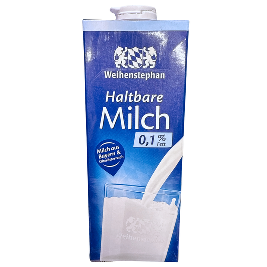 Weihenstephan - fettarme H-Milch 0,1 % - 1 Liter