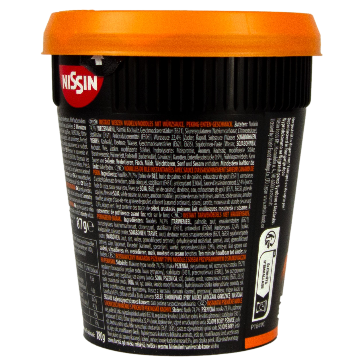 Nissin - Cup Noodles Soba Peking Duck in Wok Style 87 g