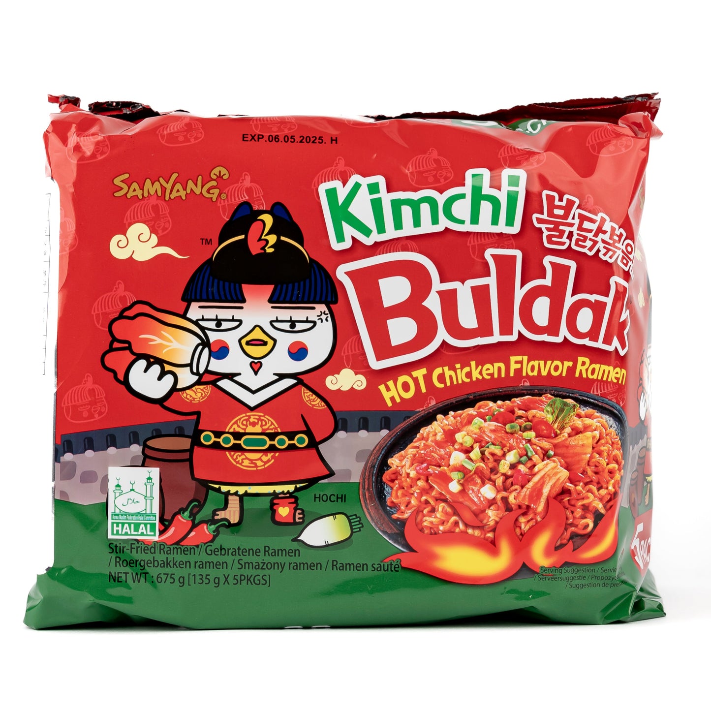 Pikante Instantnudeln mit Kimchi-Note in Einzelpackung