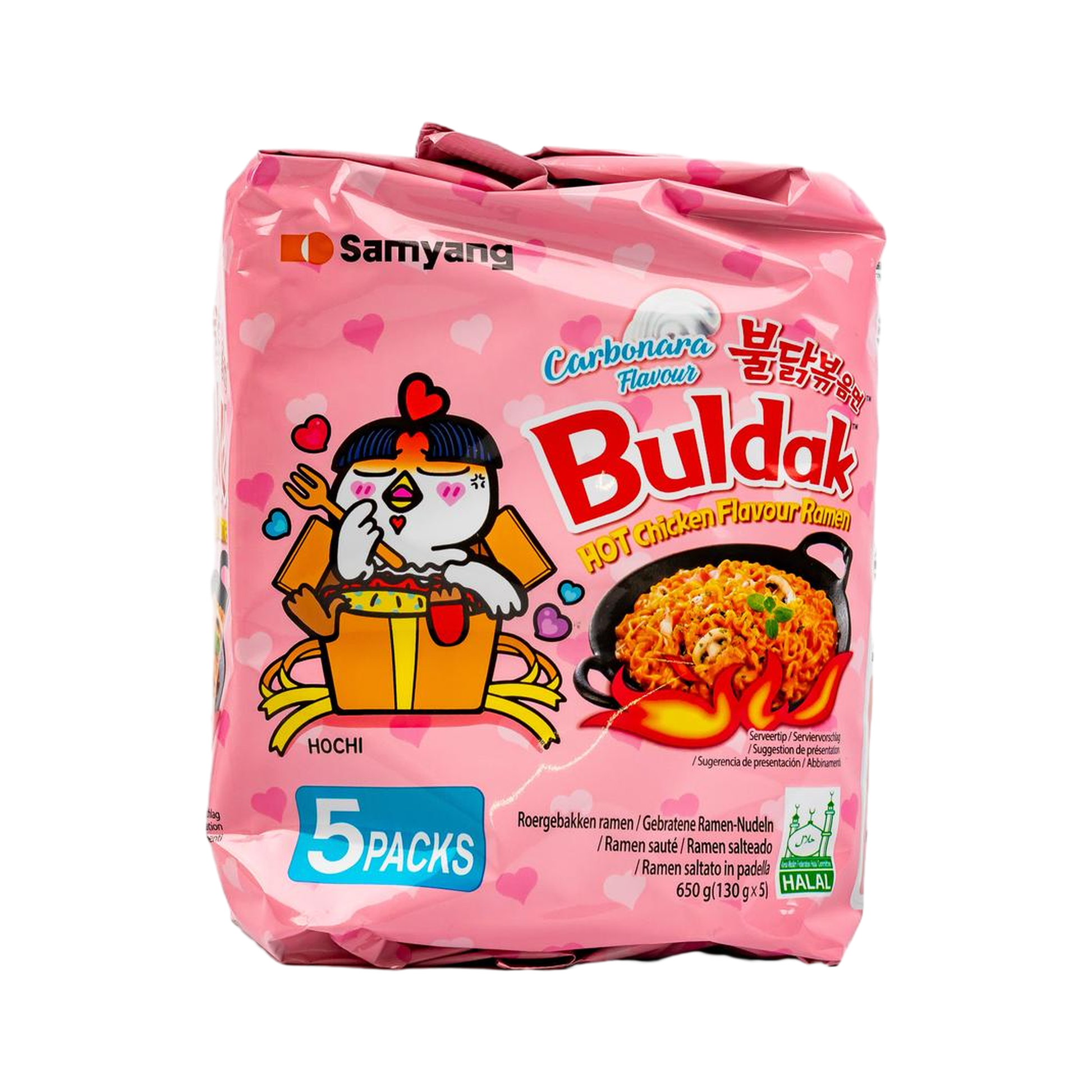 Samyang Buldak Ramen Carbonara Zubereitung und Verpackung