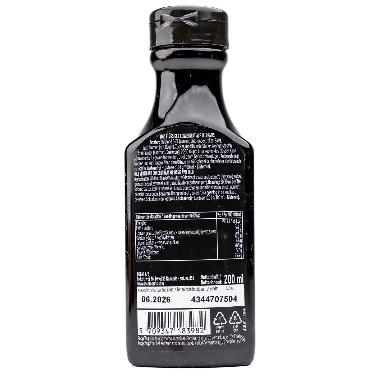 hochwertiger oscar fond wild 200ml in praktischer flasche