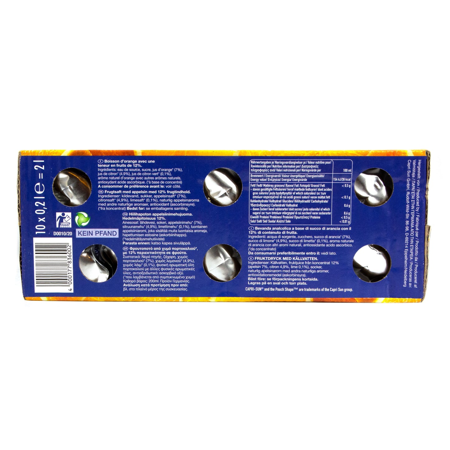 Capri-Sun - Caprisonne Orange (10 x 0,2 Liter)