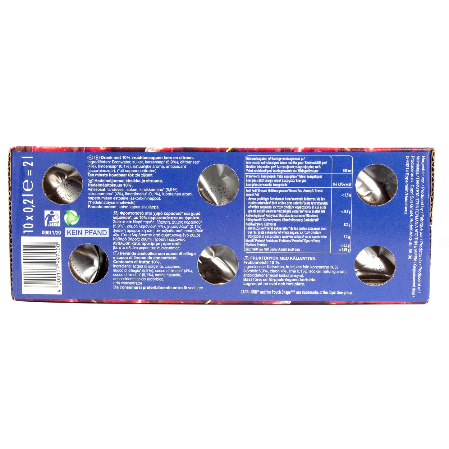 Capri-Sun - Caprisonne Kirsche Cherry (10 x 0,2 Liter)