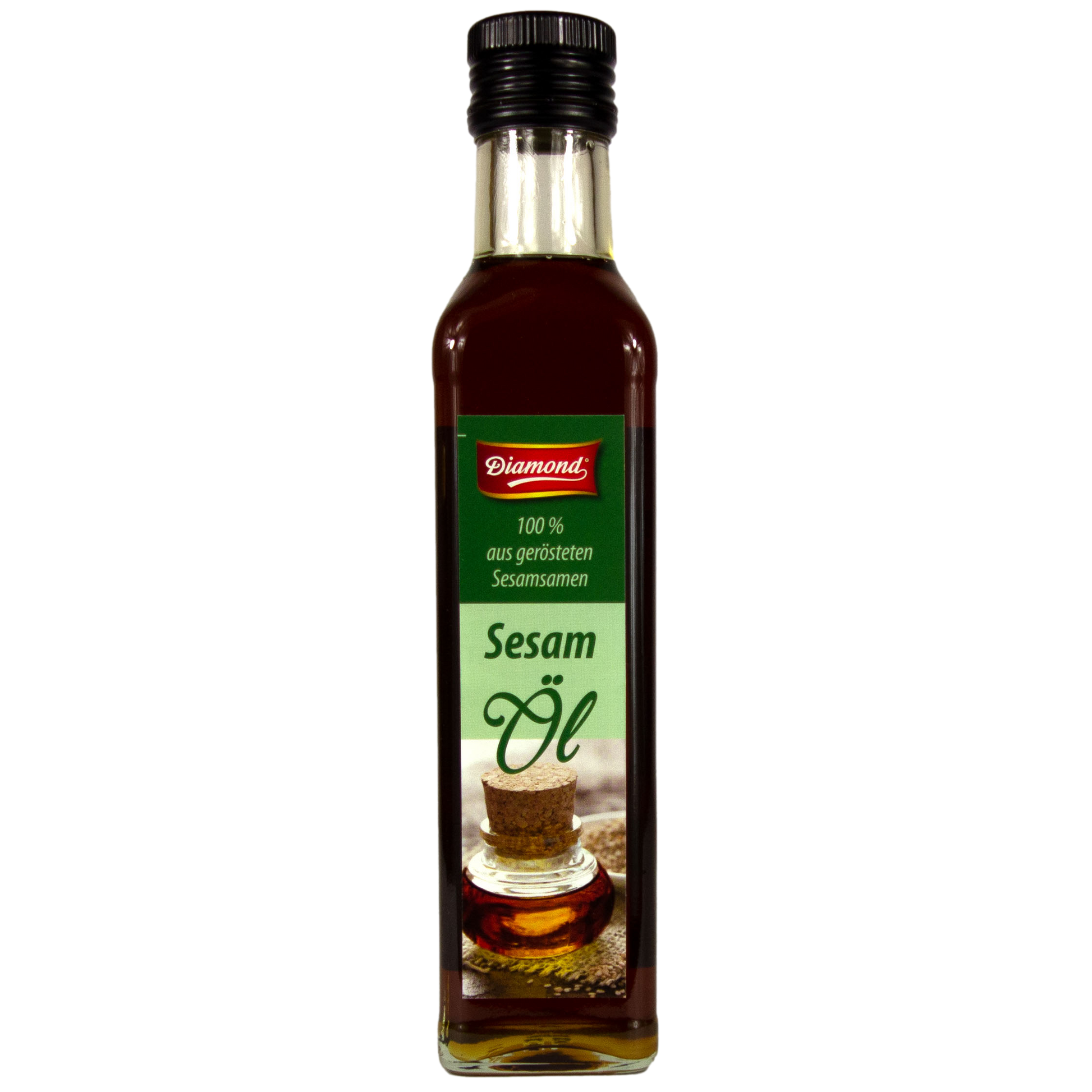 Diamond Sesamöl Öl Oil Oel Sesam Glas Glasflasche