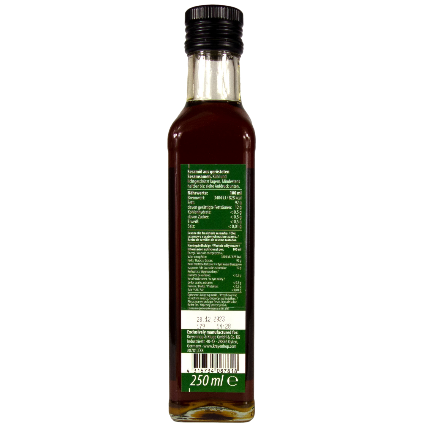 Diamond - Sesamöl aus 100% gerösteten Sesamsamen 250 ml