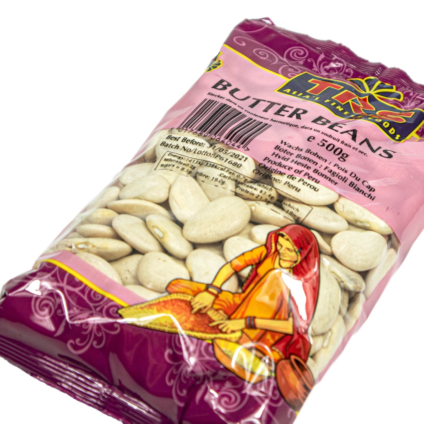 TRS - Weiße Butterbohnen/Limabohnen getrocknet 500 g