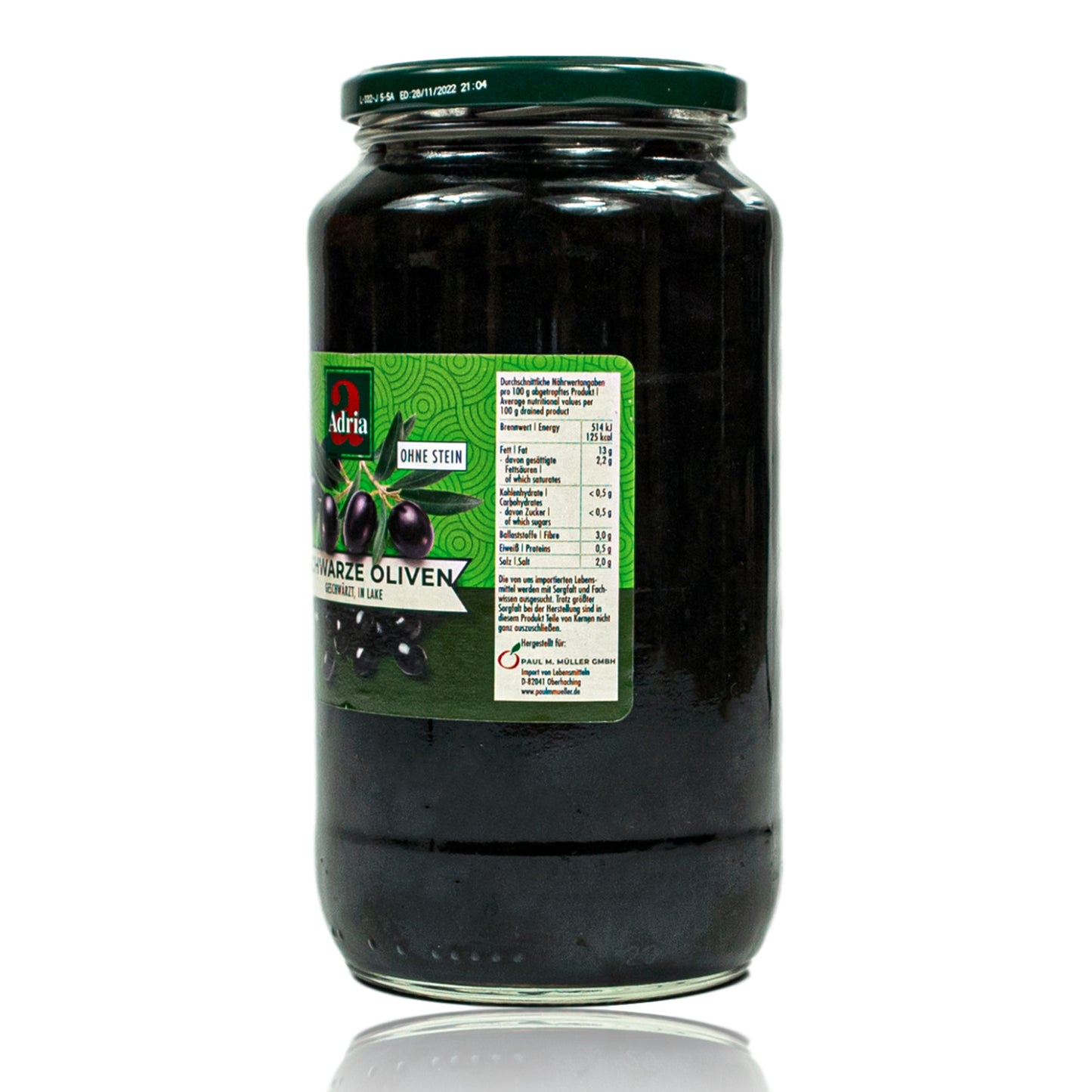 black oliv Oliven schwarz ohne Stein