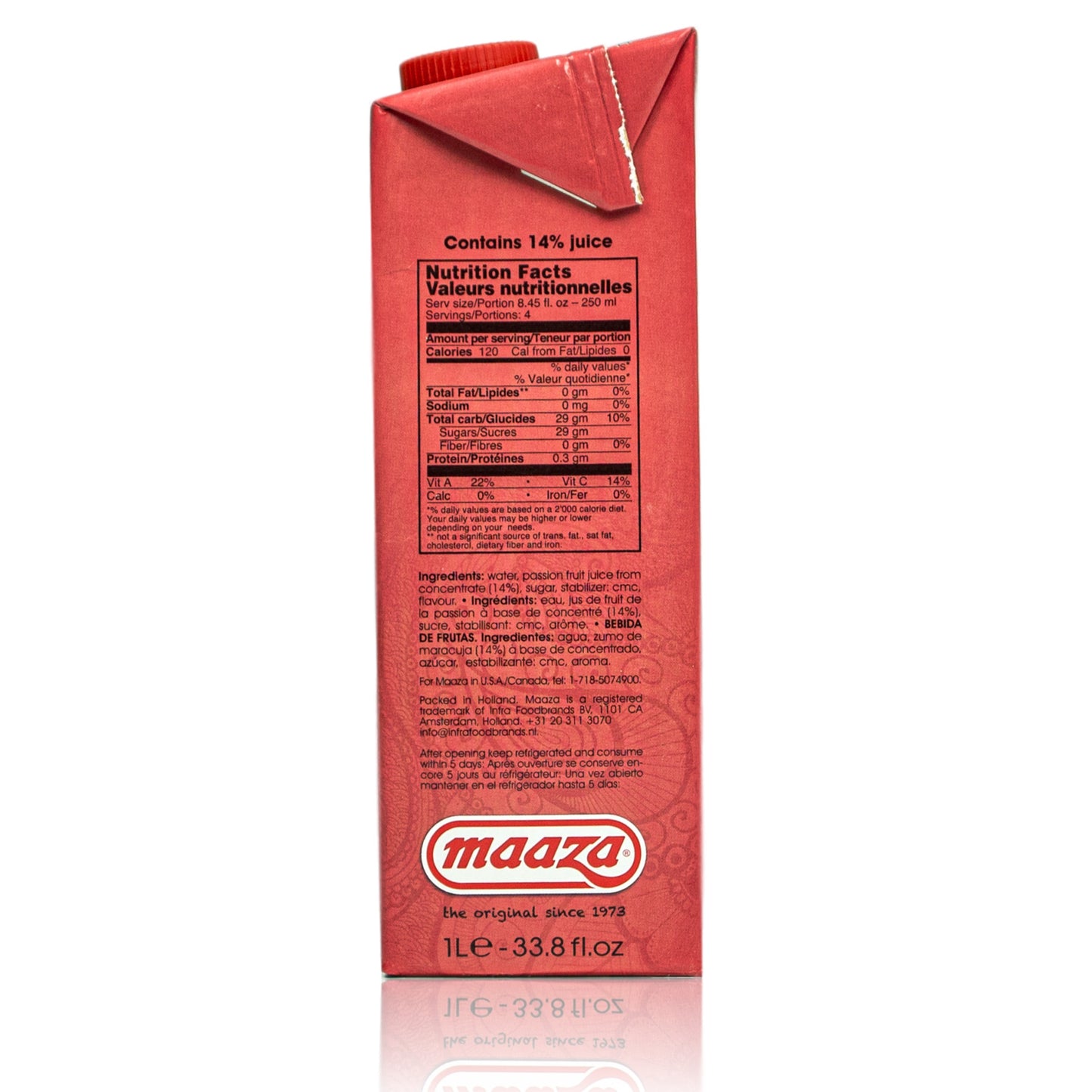 Maaza - Original Passion (Maracuja) Drink Saft á 1L