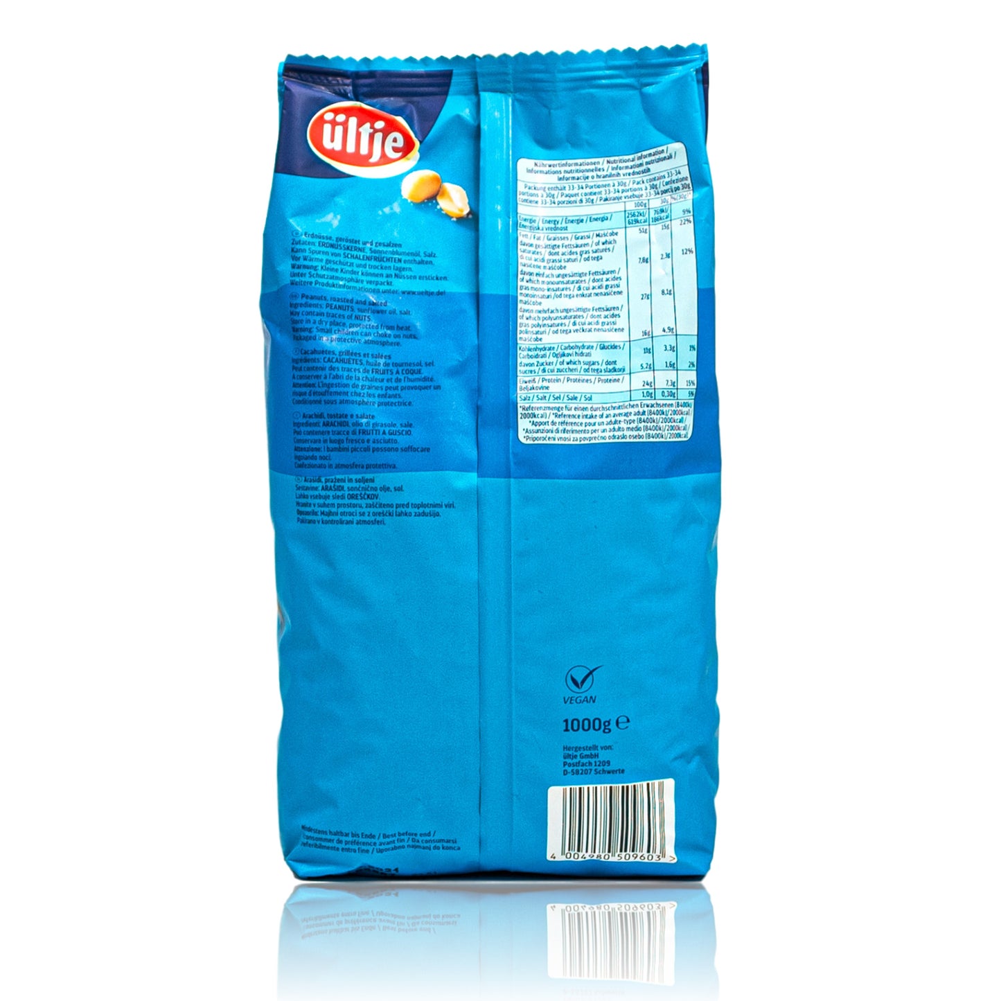 ültje - 2er Set aus: Erdnüsse pikant gewürzt und geröstet/gesalzen á 900 g