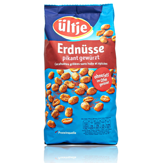 ültje Erdnüsse pikant gewürzt ohne Fett geröstet