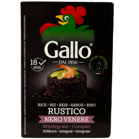 Gallo Rustico Nero Venere Reis Rice schwarz schwarzer Vollkornreis black rice