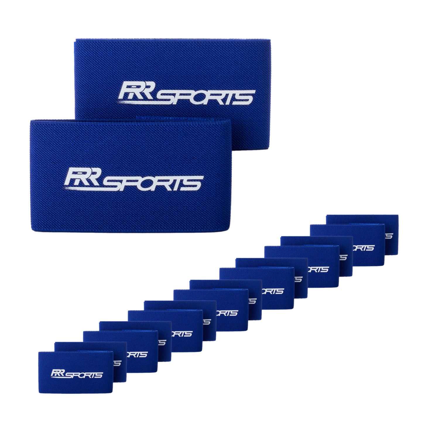 RR Sports - Schienbeinschonerhalter Fußball für Herren, Damen und Kinder Blau