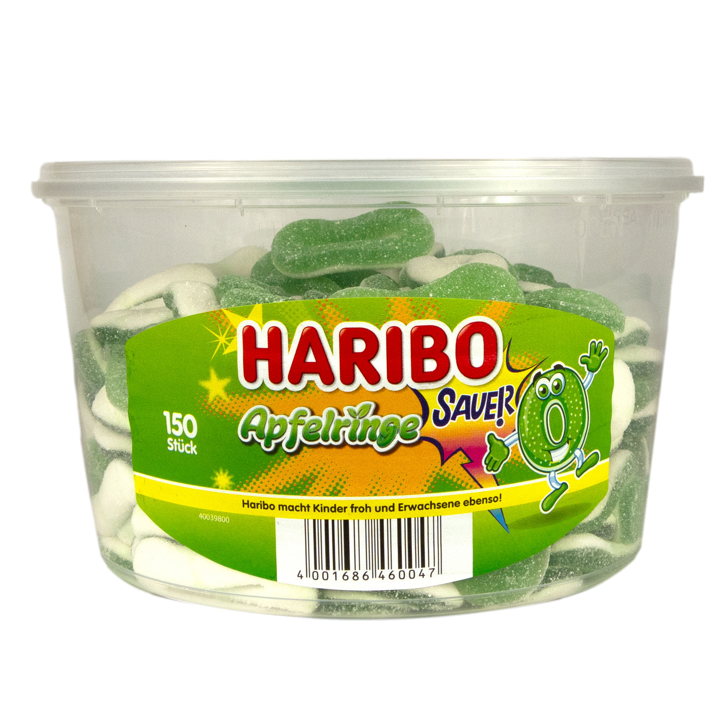 Haribo - Saure Apfelringe 150 Stück 1200 g