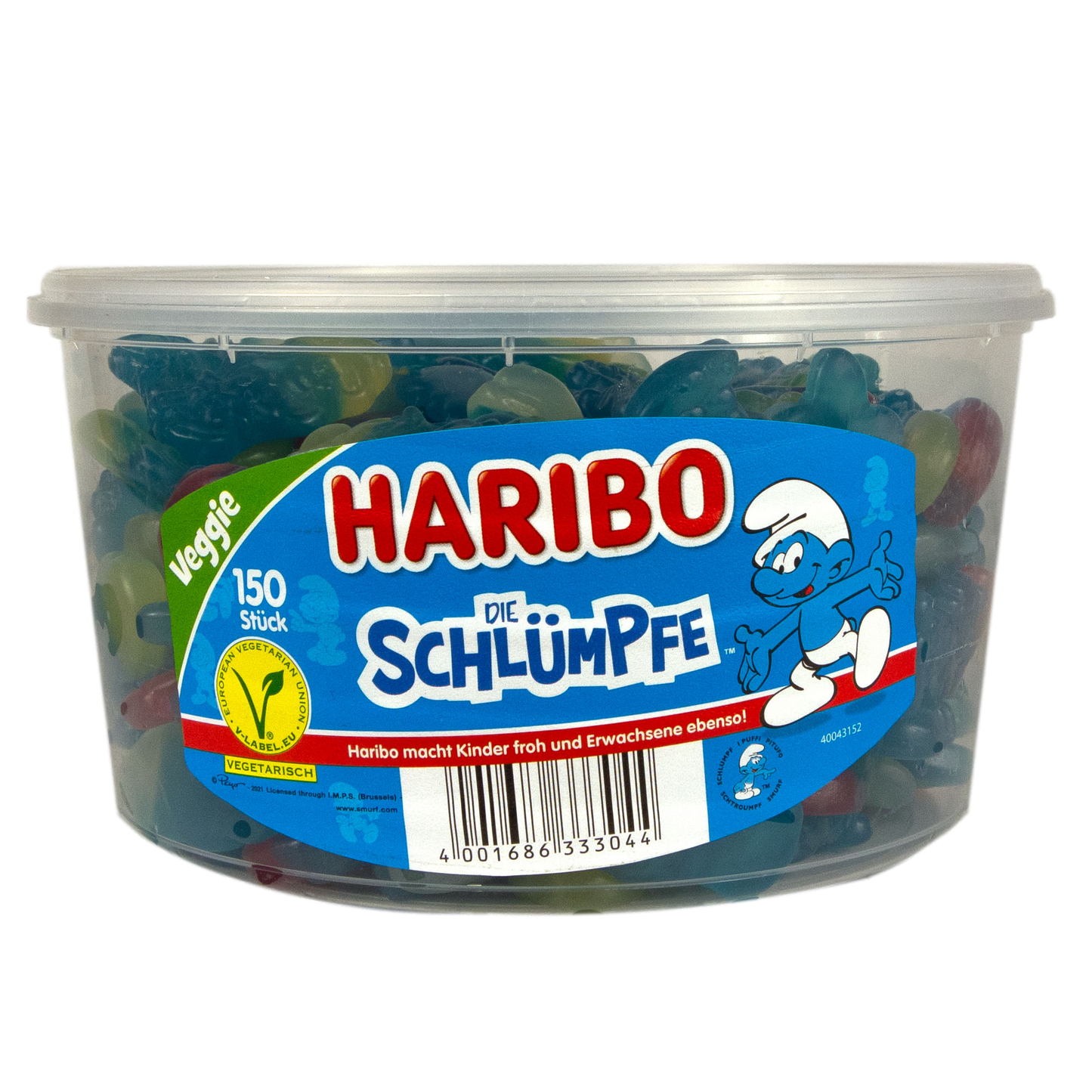 Haribo die Schlümpfe Veggie vegetarisch Schlumpf blau blaue Fruchtgummi