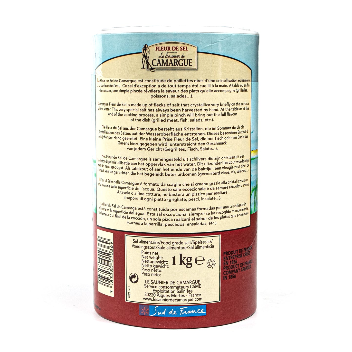 Le Saunier de Camargue - Fleur de Sel Salz Meersalz aus Frankreich á 1 kg Dose