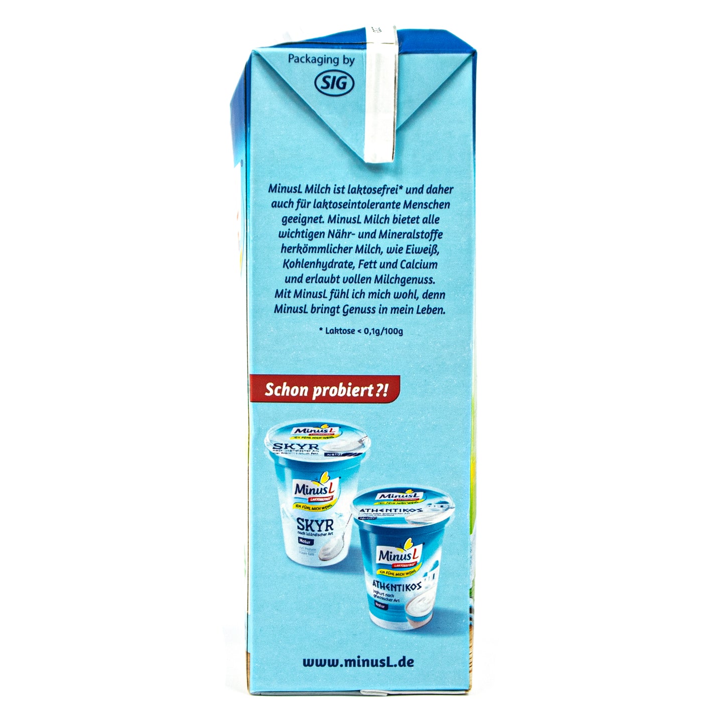 MinusL - Laktosefreie fettarme H-Milch 1,5 % á 1L