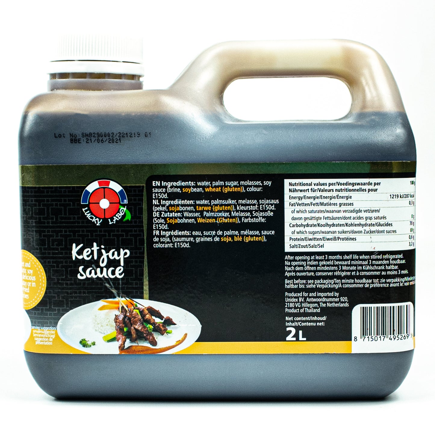 Lucky Label - Ketjap Manis Sauce 2 Liter aus Thailand