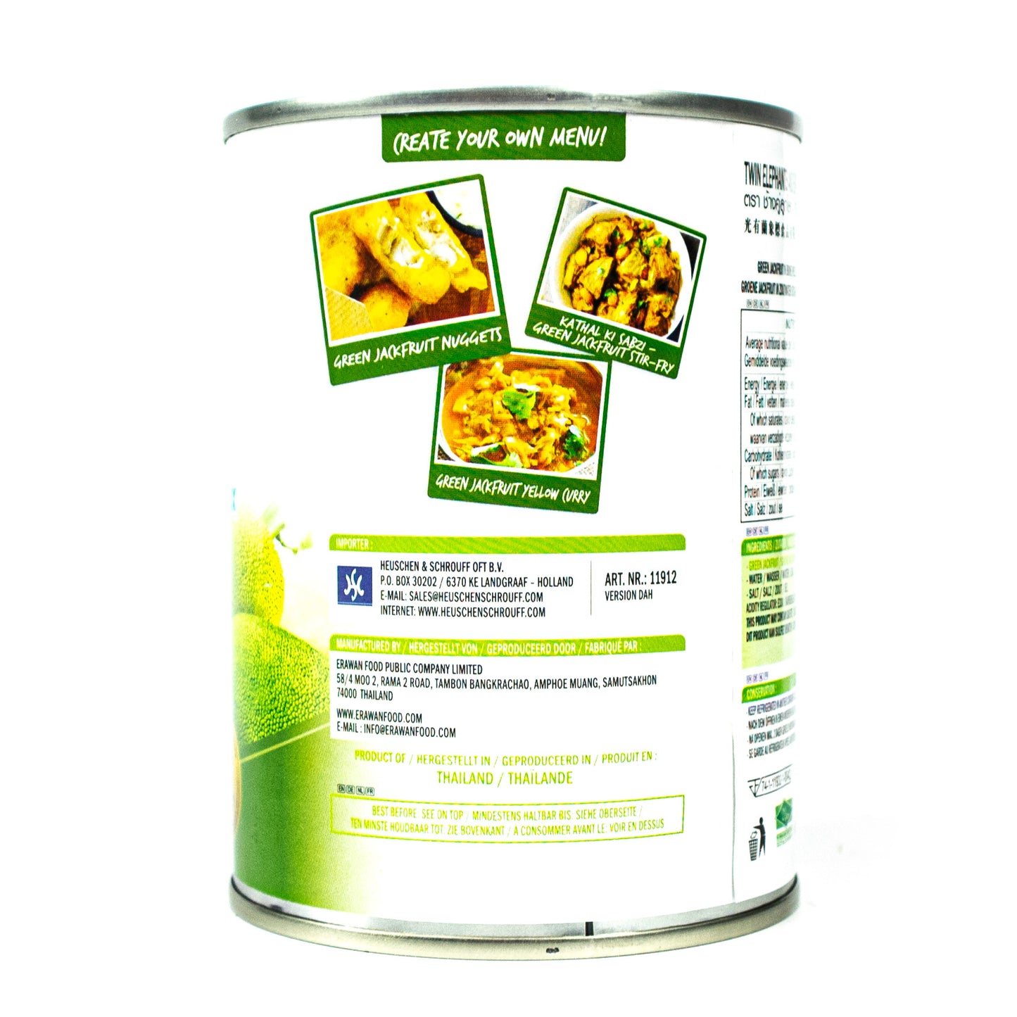 ELEPHANT - Green/Grüne Jackfruit in Salzlake eingelegt á 540 g Dose