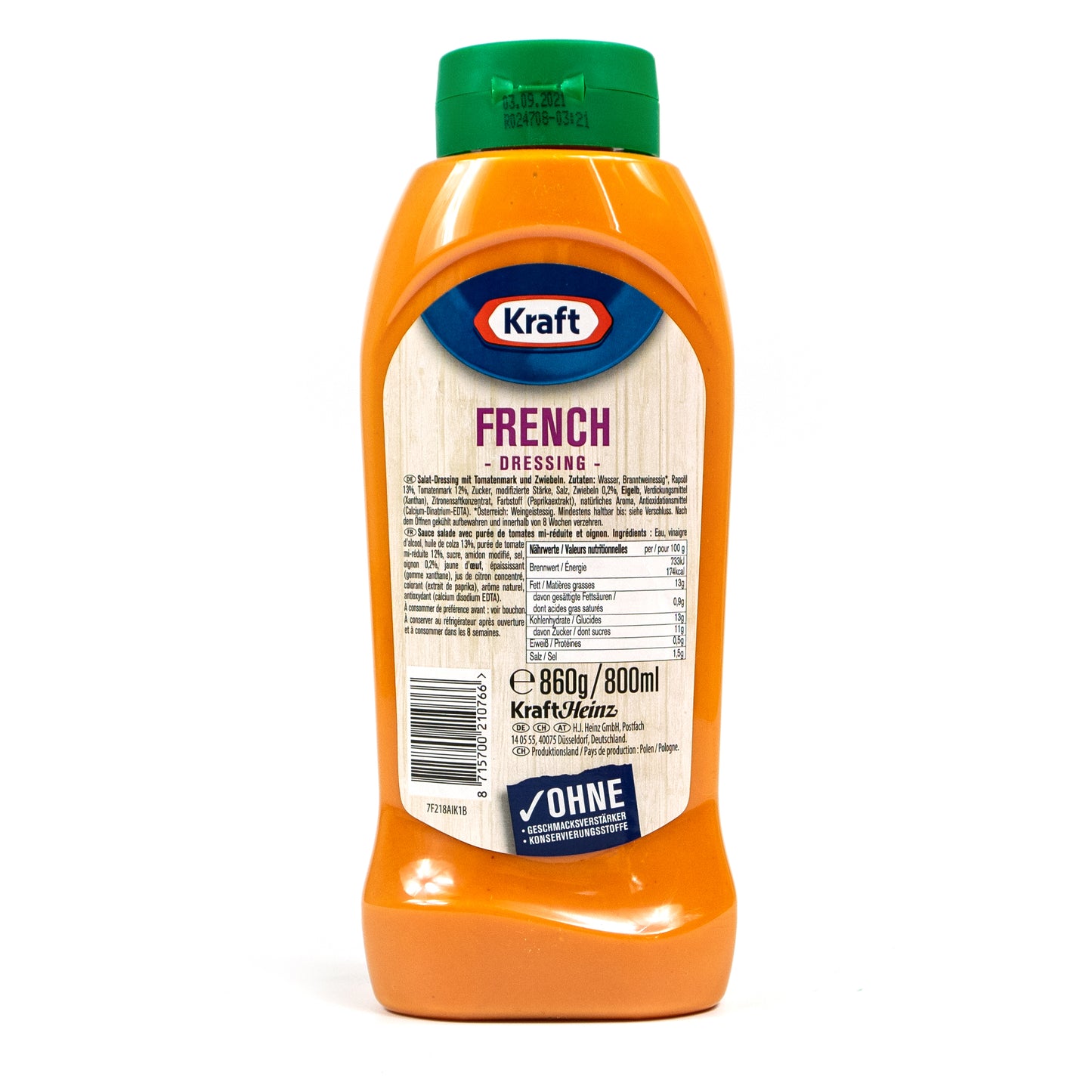 Kraft - French Dressing Salatfressing mild-tomatig 800 ml