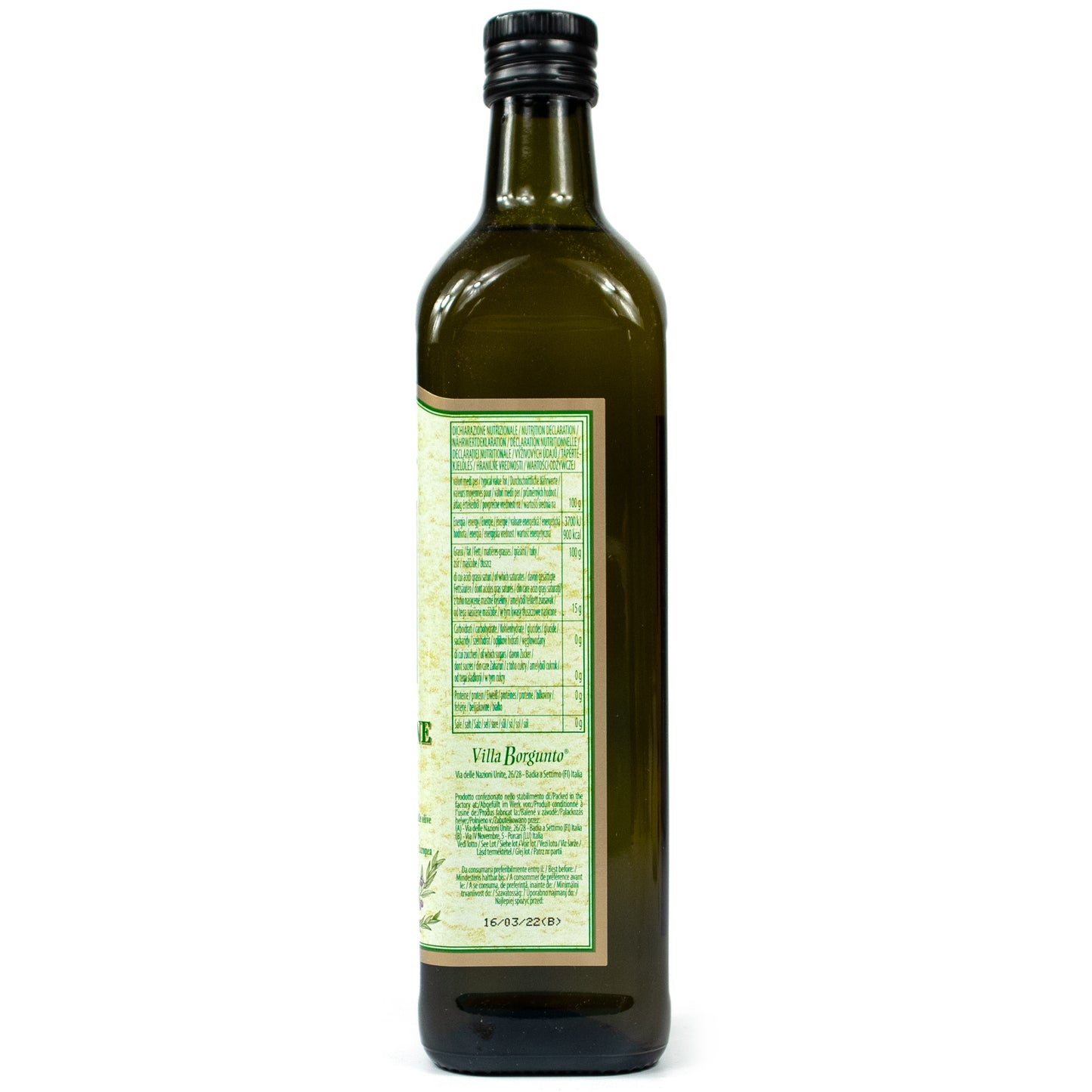 Villa Borgunto - Natives Olivenöl Olio Extra Vergine Di Oliva á 0,75 Liter