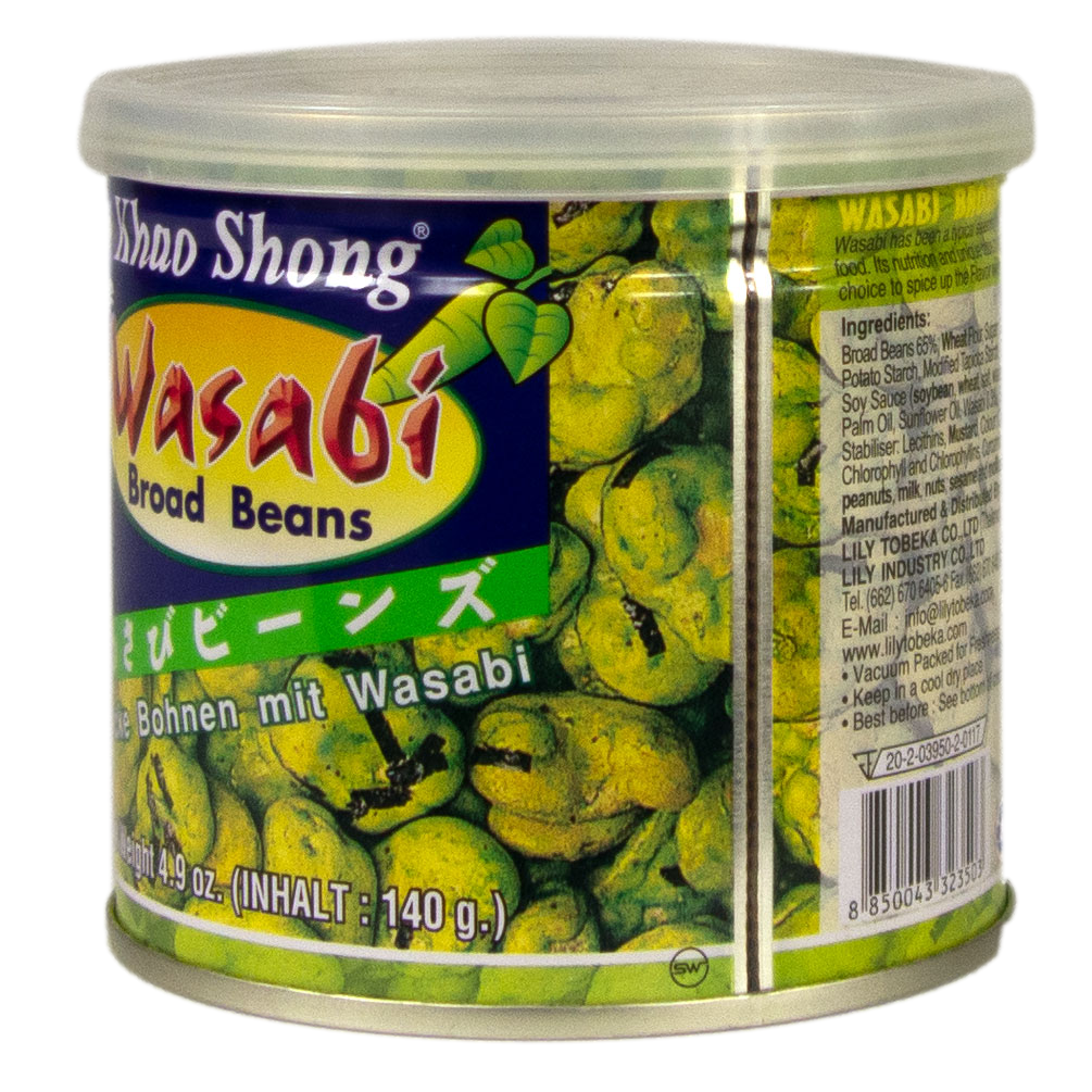 Khao Shong - Dicke Bohnen mit Wasabi 140 g Dose