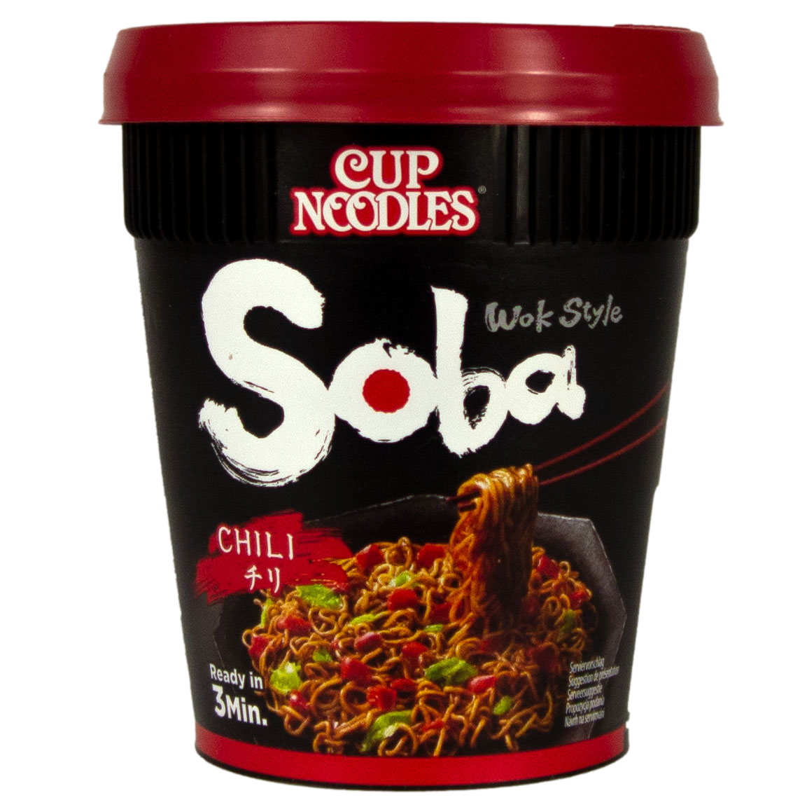 Nissin Cup Chili Chilli Soba Instantnudeln Wok Style