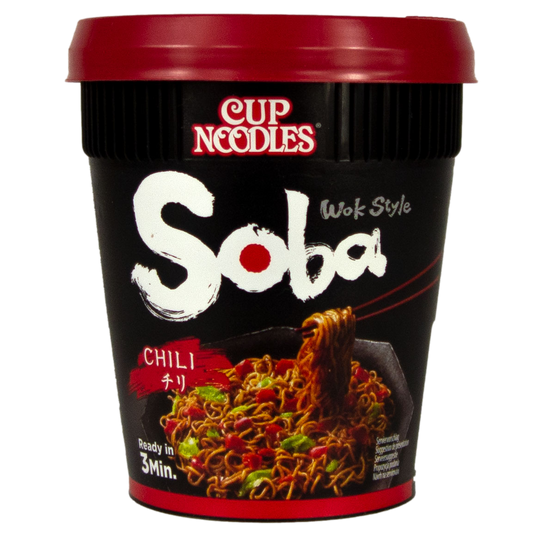 Nissin Cup Chili Chilli Soba Instantnudeln Wok Style