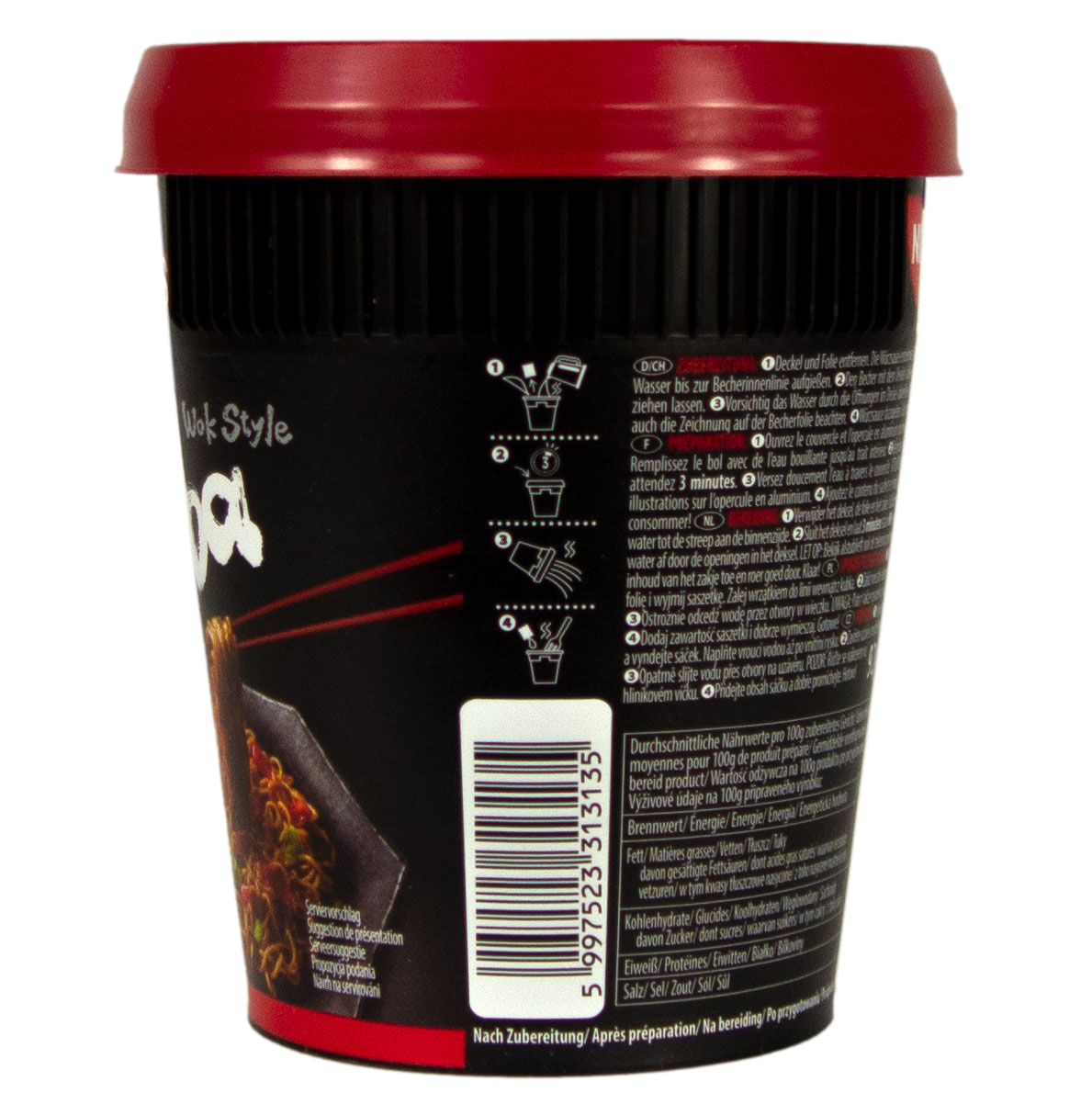 Nissin - Noodles Soba Cup Chili in Wok Style 90 g