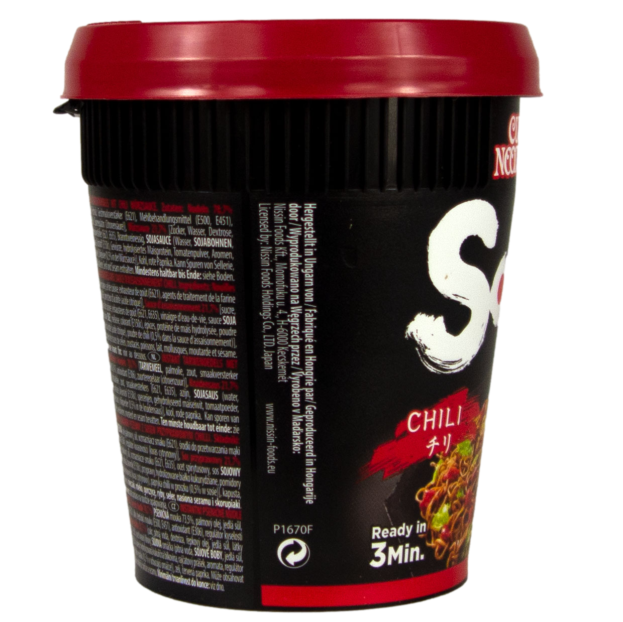 Nissin - Noodles Soba Cup Chili in Wok Style 90 g