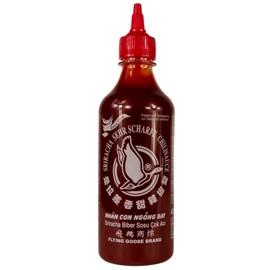 Fyling Goose rot rote Kappe Chillisauce Chilisauce Chilli Chili