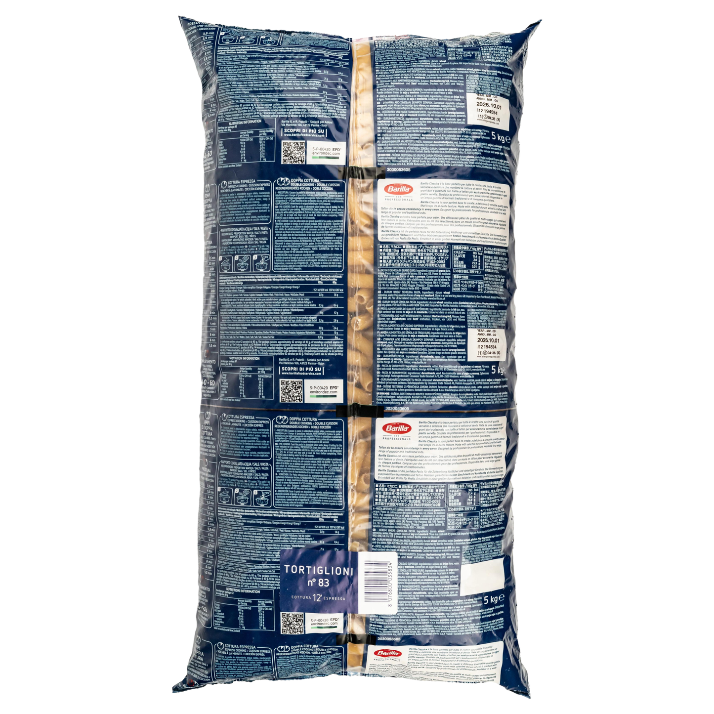 Barilla - Tortiglioni Nr. 83 - 5 kg
