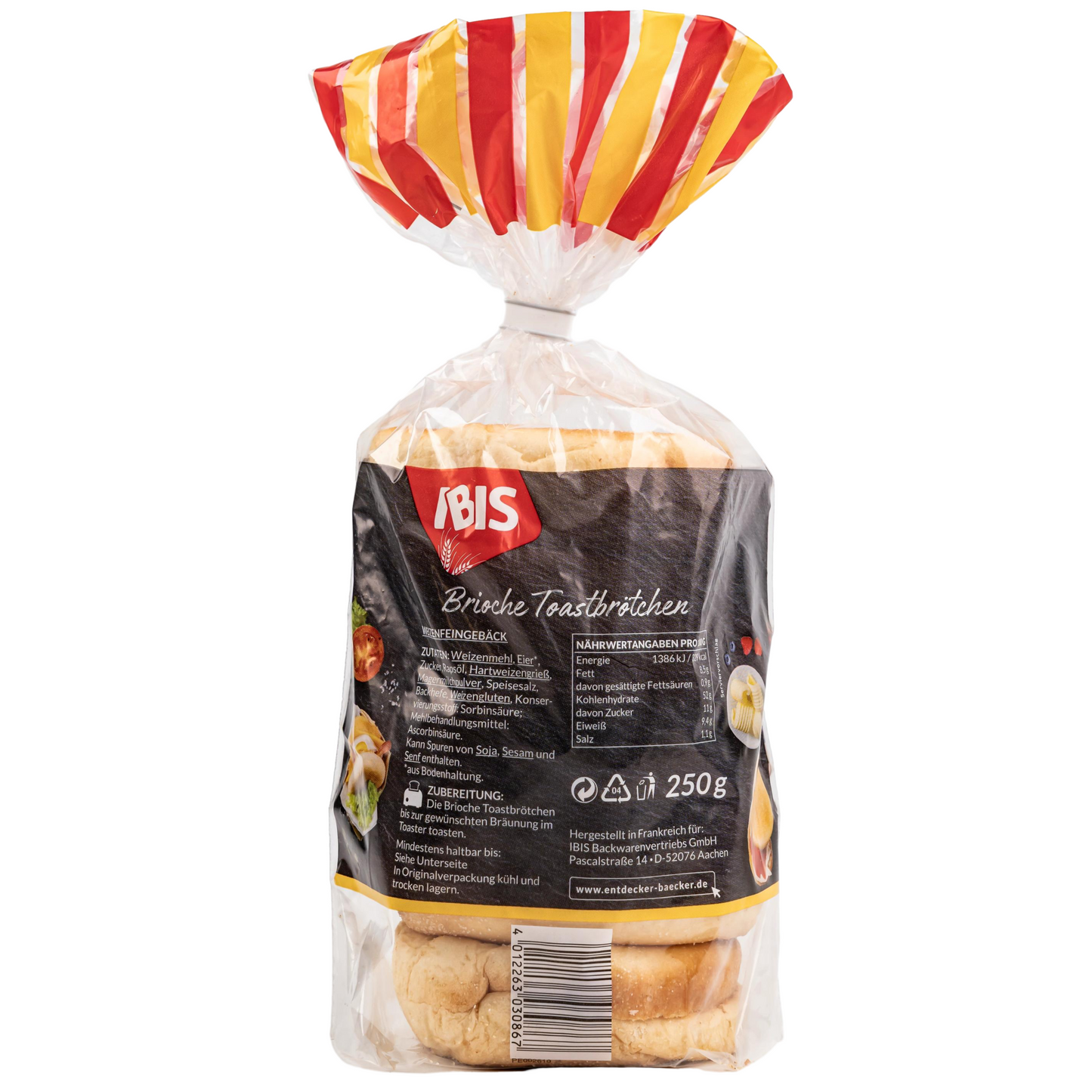 IBIS - Brioche Toastbrötchen 250g