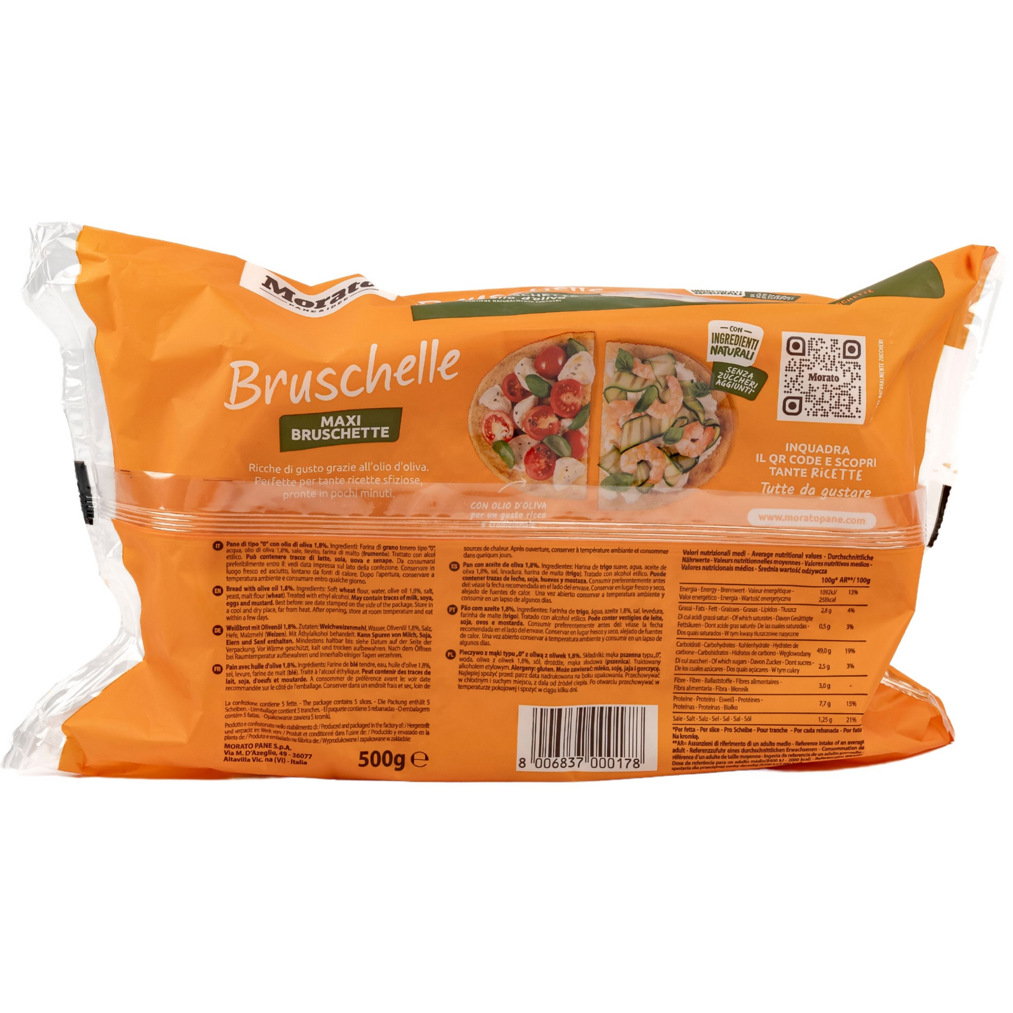 Morato - Original italienisches Bruschelle Weißbrot mit Olivenöl 500g