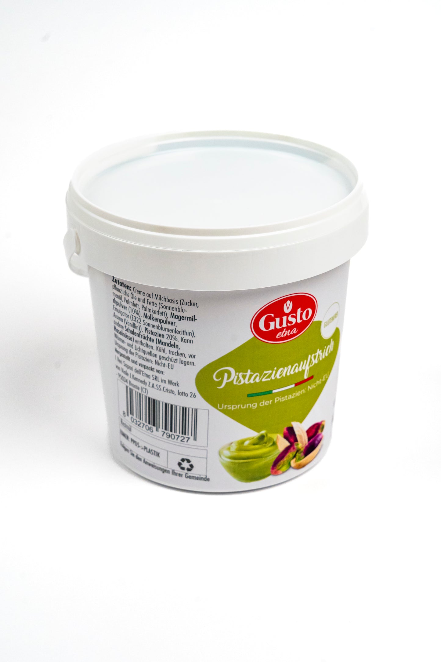 Gusto - Premium Pistaziencreme aus Italien/Sizilien mit 20% Pistazien (1 kg) Ideal für Dubai Schokolade