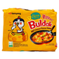 Detailaufnahme der Samyang Buldak Hot Chicken Flavour Ramen Cheese Verpackung