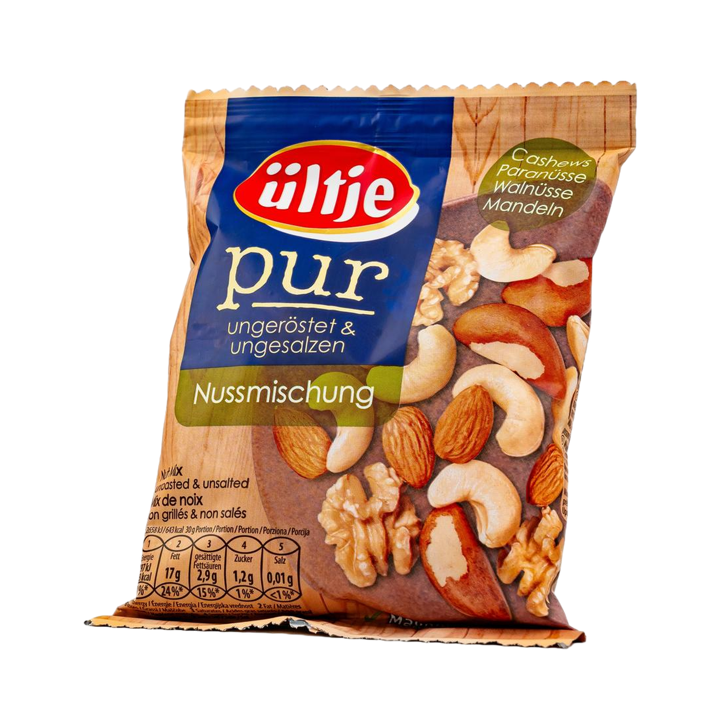 ültje Nussmischung – hochwertige Cashews, Paranüsse, Walnüsse und Mandeln