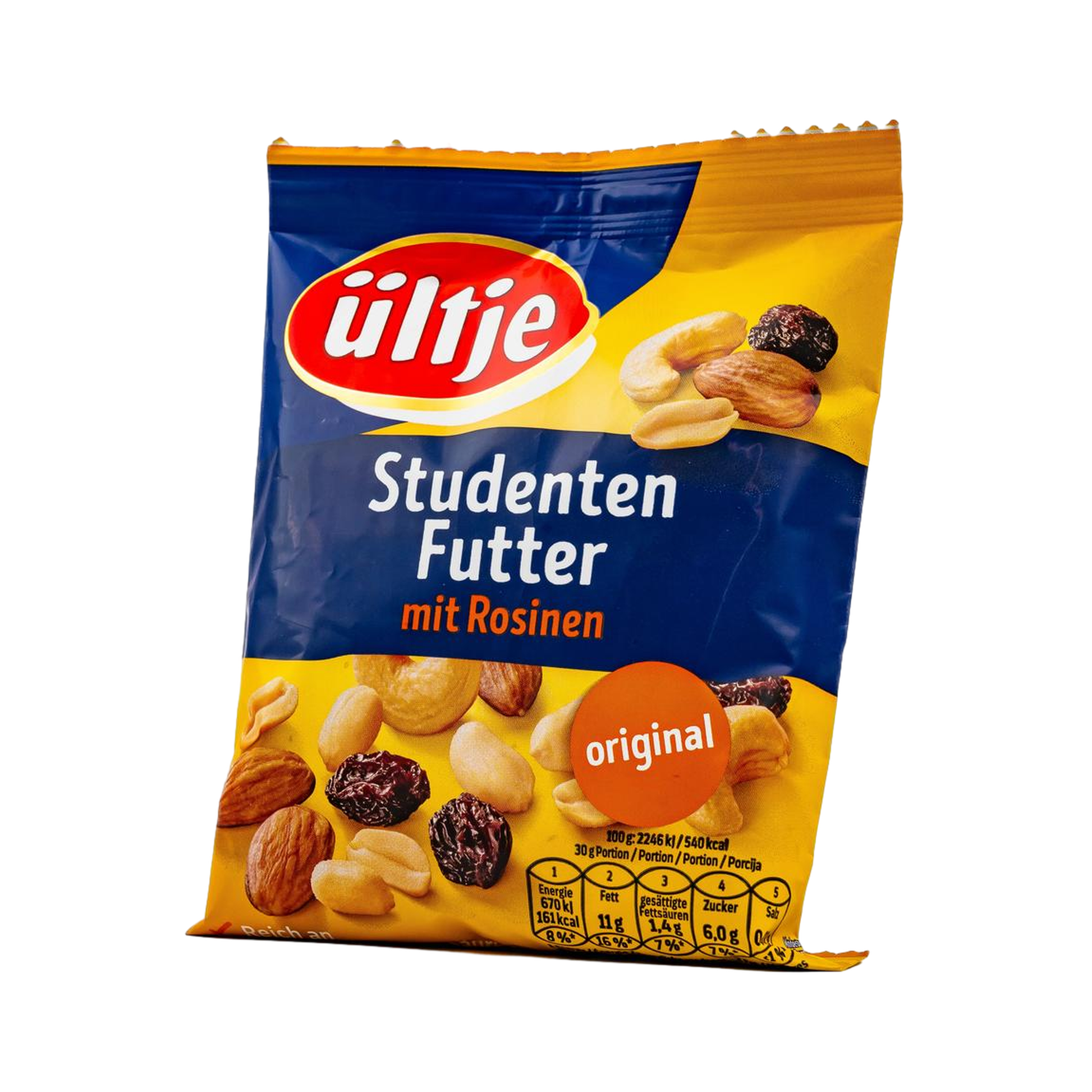 ültje Studentenfutter mit Rosinen 200 g – knackige Nuss-Frucht-Mischung