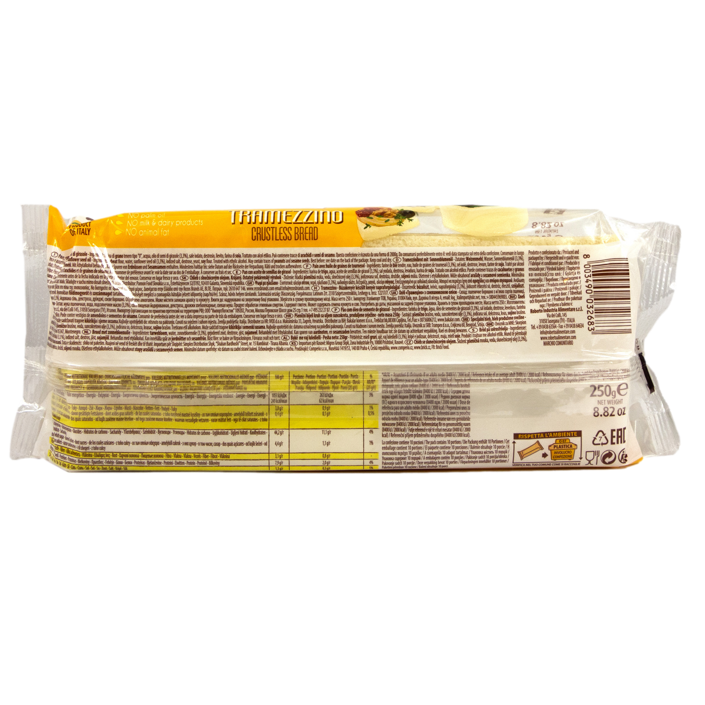 Roberto - Original italienisches Tramezzino Weißbrot mit Olivenöl á 250 g