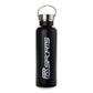 RR Sports - Edelstahl Trinkflasche 100% plastikfrei 600 ml in Schwarz