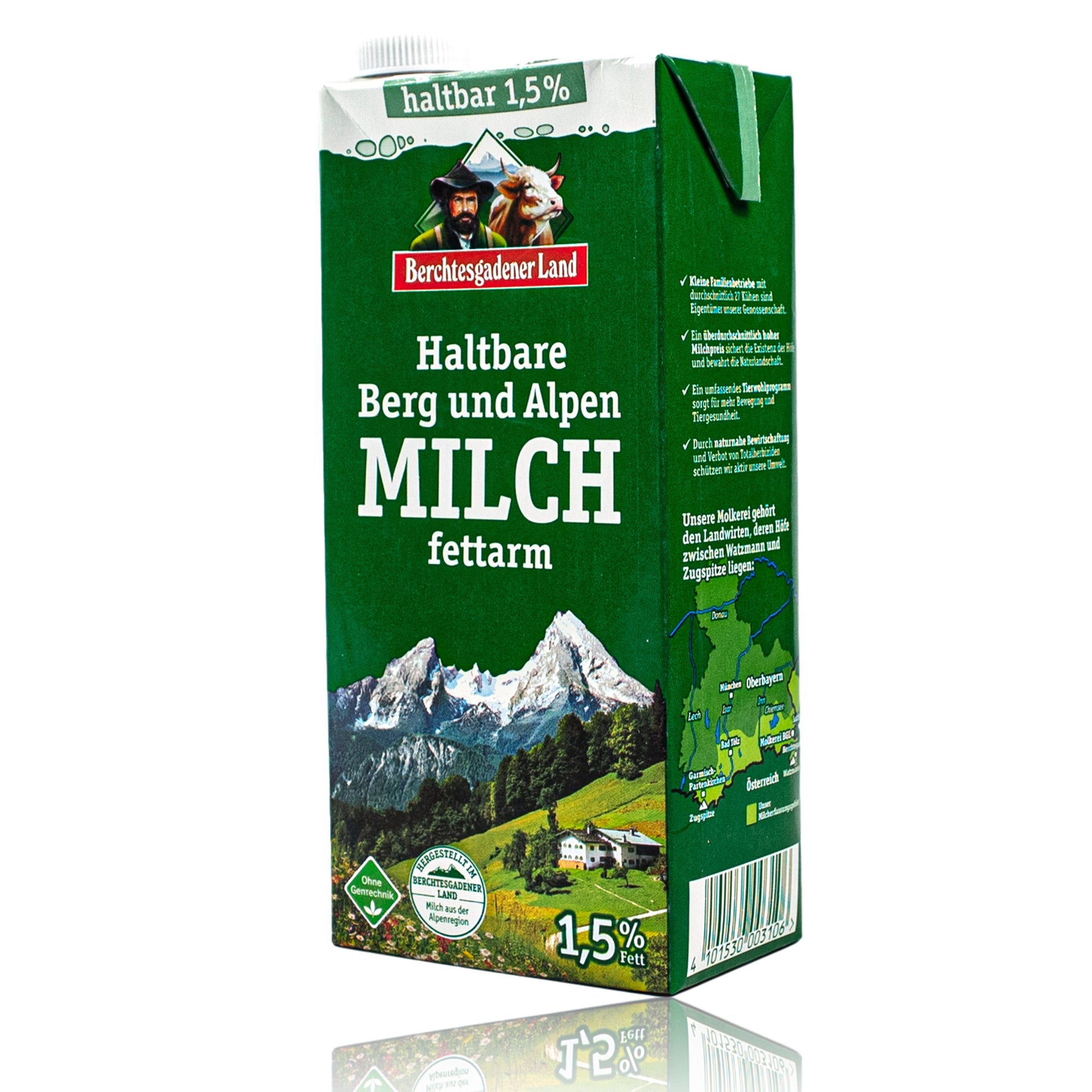 haltbare und fettarme Milch Milk aus Bayern Allgäu